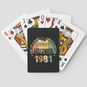 Jeu De Cartes L'Une Des Sortes Vintages Septembre 1981