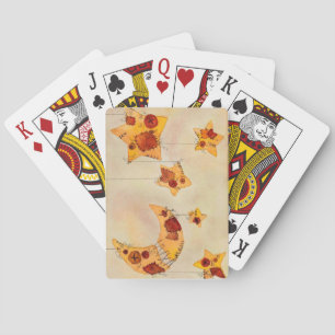 Jeu De Cartes Lune et étoiles sur chaîne, mobile, aquarelle