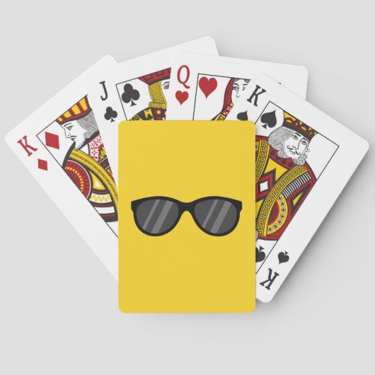 Jeu De Cartes Lunettes de soleil de dessin cool (dos)