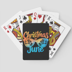 Jeu De Cartes Lunettes de soleil Noël en juin Vacances d'été drô