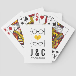 Jeu De Cartes Lunettes Geeky Jouer Cartes