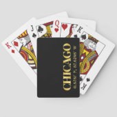 Jeu De Cartes Lux Gold Chicago Latitude & Longitude (dos)