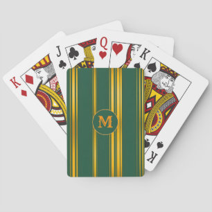 Jeu De Cartes Luxe Moderne Green Gold Linen Texture Collection