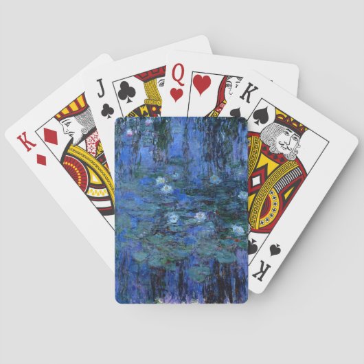 Jeu De Cartes Lys d'eau bleu Claude Monet (dos)