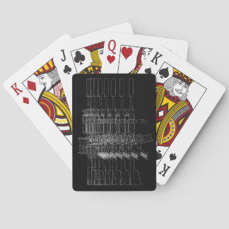 Jeu De Cartes M4 SOPMOD Noir