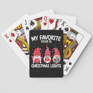 Jeu De Cartes Ma Couleur Préférée Est Les Lumières De Noël Gnome