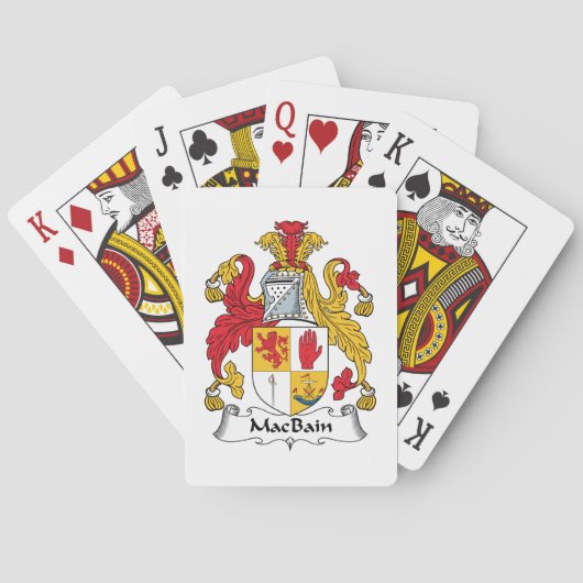 Jeu De Cartes MacBain Family Crest (dos)