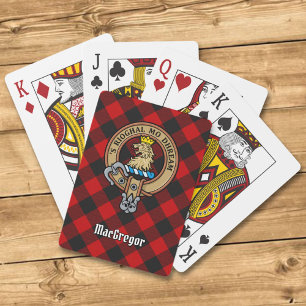 Jeu De Cartes MacGregor Crest sur Rob Roy Tartan Playing Cards