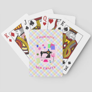 Jeu De Cartes Machine à coudre vintage Couturière Patchworkeuse