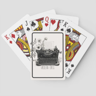 Jeu De Cartes machine à écrire poètes ttpd art moderne nouvelle