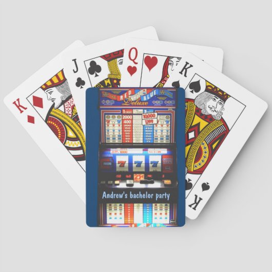 Jeu De Cartes Machine à sous personnalisée de casino (dos)