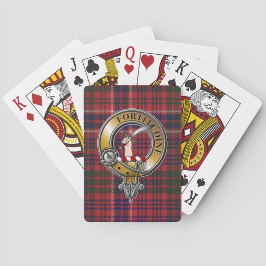 Jeu De Cartes MacRae Tartan & Badge (dos)