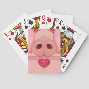 Jeu De Cartes Madame Piggy Bicyclette Jouer aux cartes