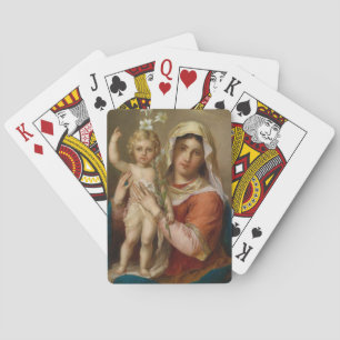 Jeu De Cartes Madone et Enfant