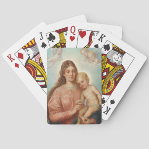 Jeu De Cartes Madone et Enfant