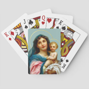 Jeu De Cartes Madone et Enfant