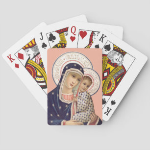 Jeu De Cartes Madone et Enfant