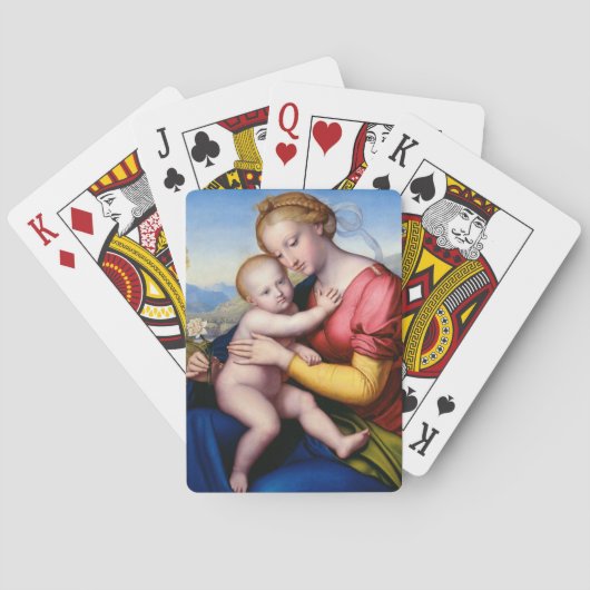 Jeu De Cartes Madone et Enfant (dos)