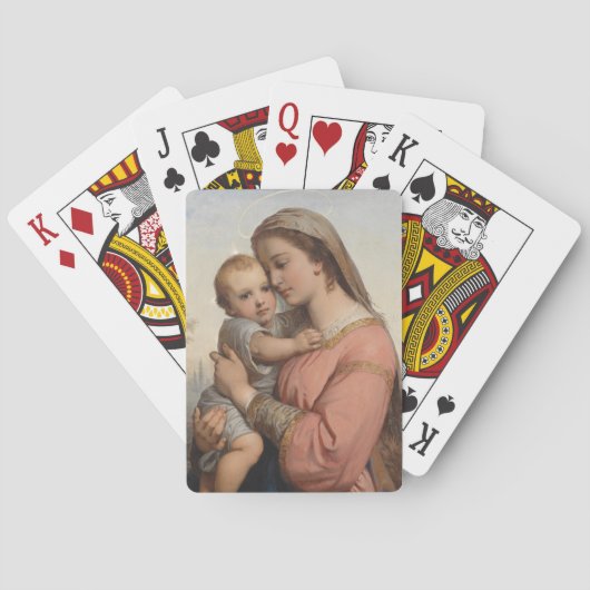Jeu De Cartes Madone et Enfant (dos)