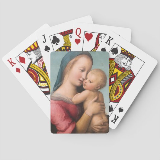 Jeu De Cartes Madone et Enfant (dos)