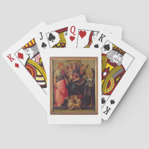 Jeu De Cartes Madonna and Child with Saints, c.1518 (oil on pane