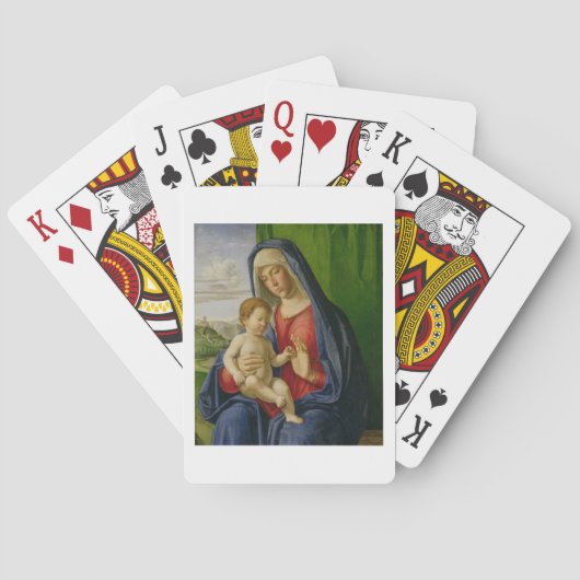Jeu De Cartes Madonna et Enfant, années 1490 (dos)