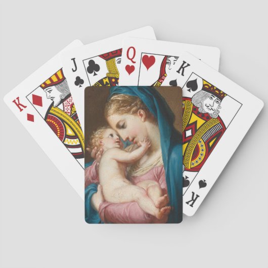 Jeu De Cartes Madonna et l'enfant (dos)