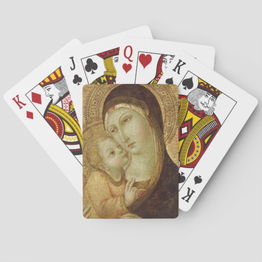 Jeu De Cartes Madonna et l'enfant (dos)