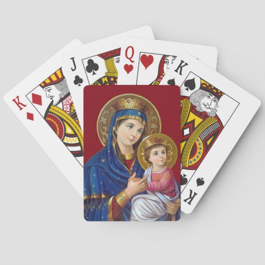 Jeu De Cartes Madonna et l'enfant (dos)