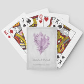 Jeu De Cartes Magenta Conch Shell Mariage Lecture Cartes (dos)