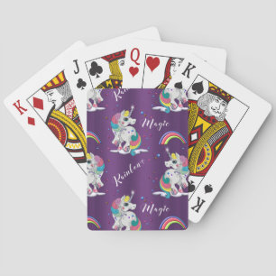 Jeu De Cartes Magie Unicorne violette