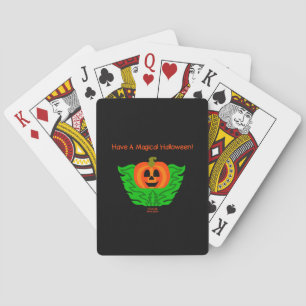 Jeu De Cartes Magique Halloween Citrouille Jouer des cartes