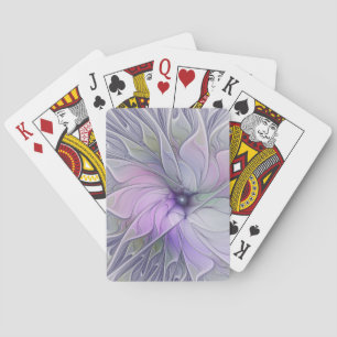 Jeu De Cartes Magnifique beauté moderne abstraite fleur d'art fr