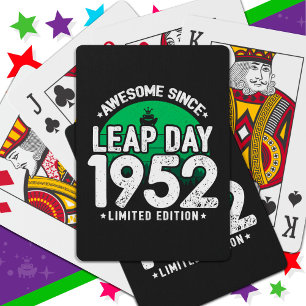 Jeu De Cartes Magnifique depuis 1952 Leap Année Jour Février 29
