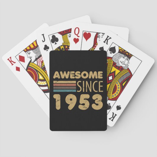 Jeu De Cartes Magnifique depuis 1953 70e anniversaire (dos)