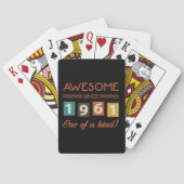 Jeu De Cartes Magnifique depuis 1961 Retro 60e anniversaire (dos)