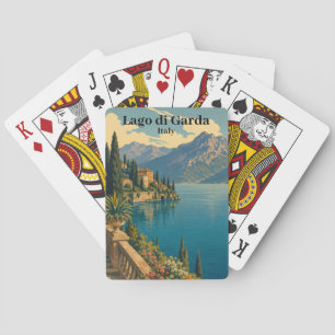 Jeu De Cartes Magnifique Vintage Lago di Garda Italie Lac Italie