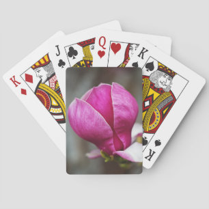 Jeu De Cartes Magnolia rose pleine floraison
