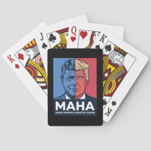 Jeu De Cartes MAHA Rendre l'Amérique saine à nouveau Trump 2024