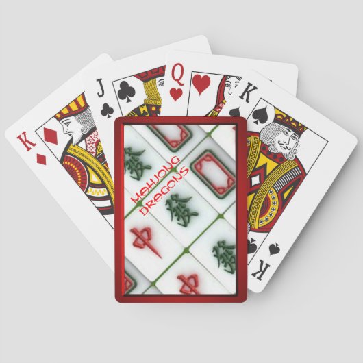 Jeu De Cartes Mahjong-dragons (dos)