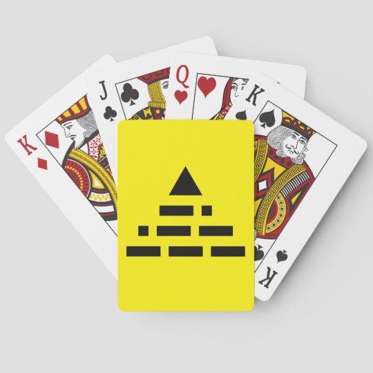 Jeu De Cartes Maintenant Pyramide Code Morse Zazzle Be