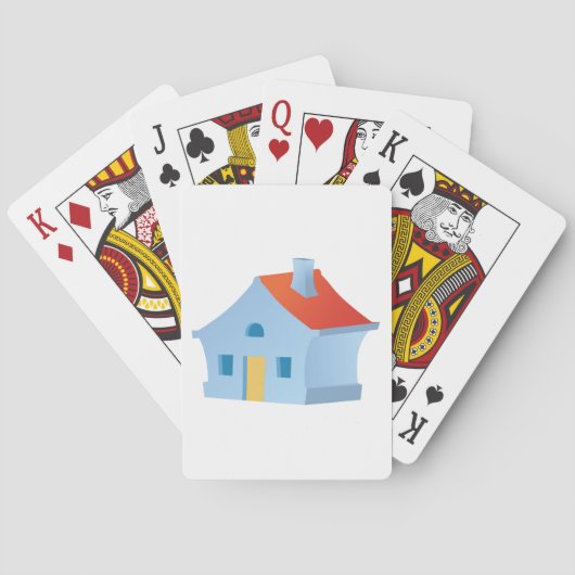 Jeu De Cartes Maison bleue (dos)