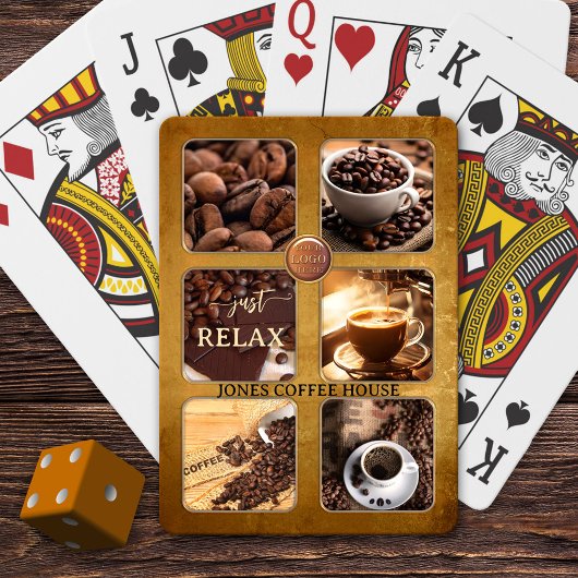 Jeu De Cartes Maison de café photo personnalisée