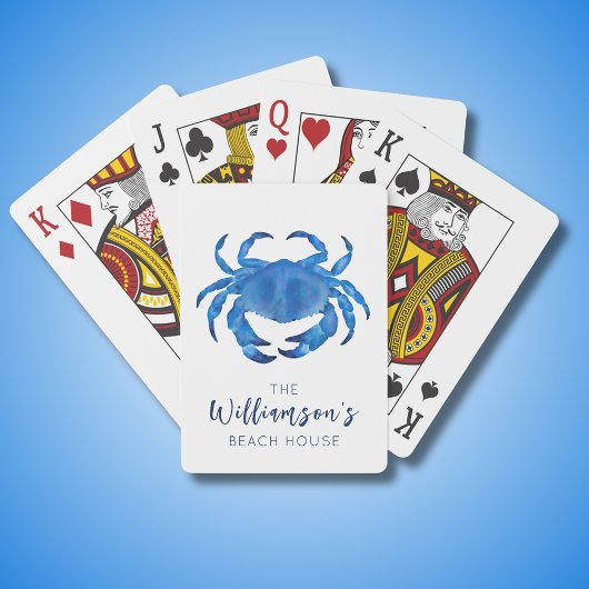 Jeu De Cartes Maison de plage Blue Crab