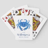 Jeu De Cartes Maison de plage Blue Crab (dos)