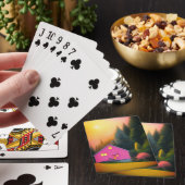 Jeu De Cartes Maison rose (In Situ)