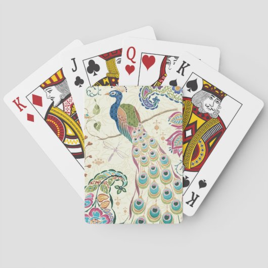 Jeu De Cartes Majestic Blue Peacock (dos)