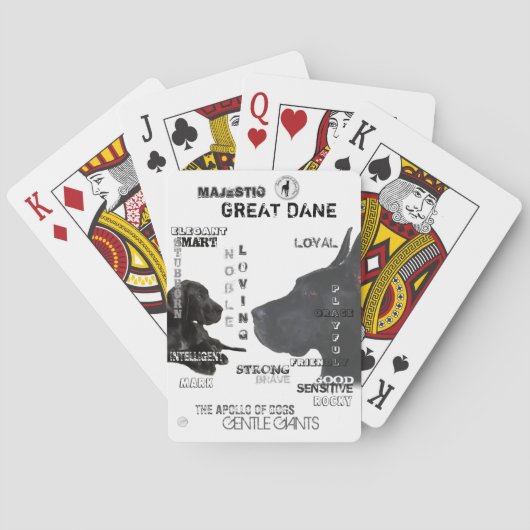 Jeu De Cartes Majestic Great Danes (dos)