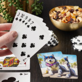 Jeu De Cartes Malamute d'Alaska sur la plage, cadeau d'été (In Situ)