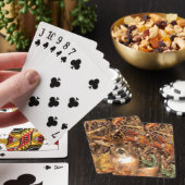 Jeu De Cartes Mâle dans des cerfs communs de queue blanche de (In Situ)